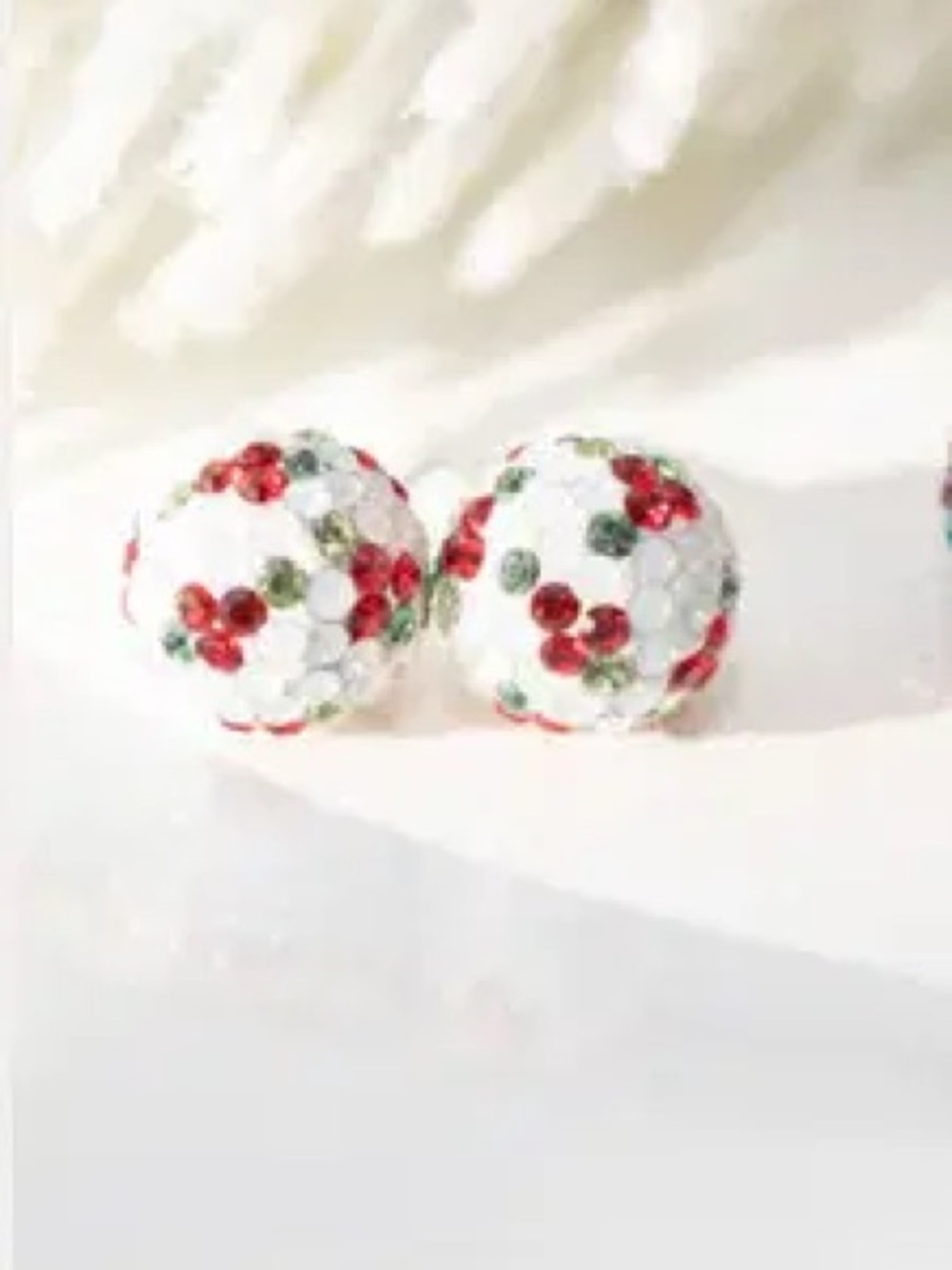 Hillberg & Berk 10mm Sparkle Ball Earrings in Holly